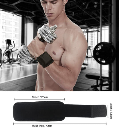 2 Pack Wrist Brace Adjustable Wrist Support Wrist Straps for Fitness Weightlifting, Tendonitis, Carpal Tunnel Arthritis, Wrist Wraps Wrist Pain Relief Highly Elastic (Black)