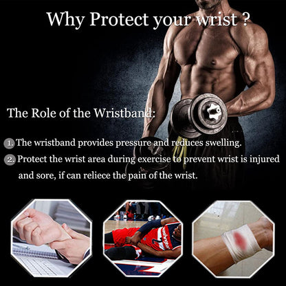 2 Pack Wrist Brace Adjustable Wrist Support Wrist Straps for Fitness Weightlifting, Tendonitis, Carpal Tunnel Arthritis, Wrist Wraps Wrist Pain Relief Highly Elastic (Black)
