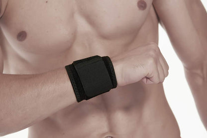 2 Pack Wrist Brace Adjustable Wrist Support Wrist Straps for Fitness Weightlifting, Tendonitis, Carpal Tunnel Arthritis, Wrist Wraps Wrist Pain Relief Highly Elastic (Black)