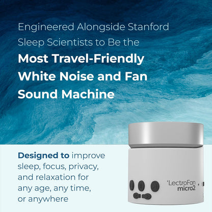 LectroFan Micro 2 White Noise Machine, Black