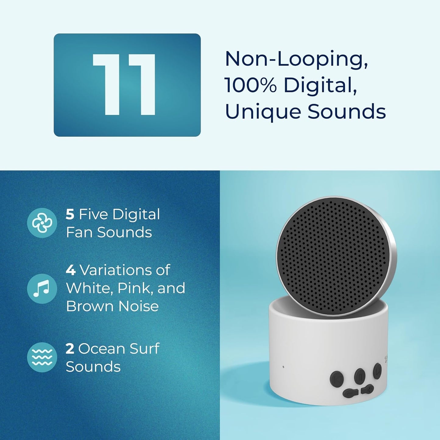 LectroFan Micro 2 White Noise Machine, Black