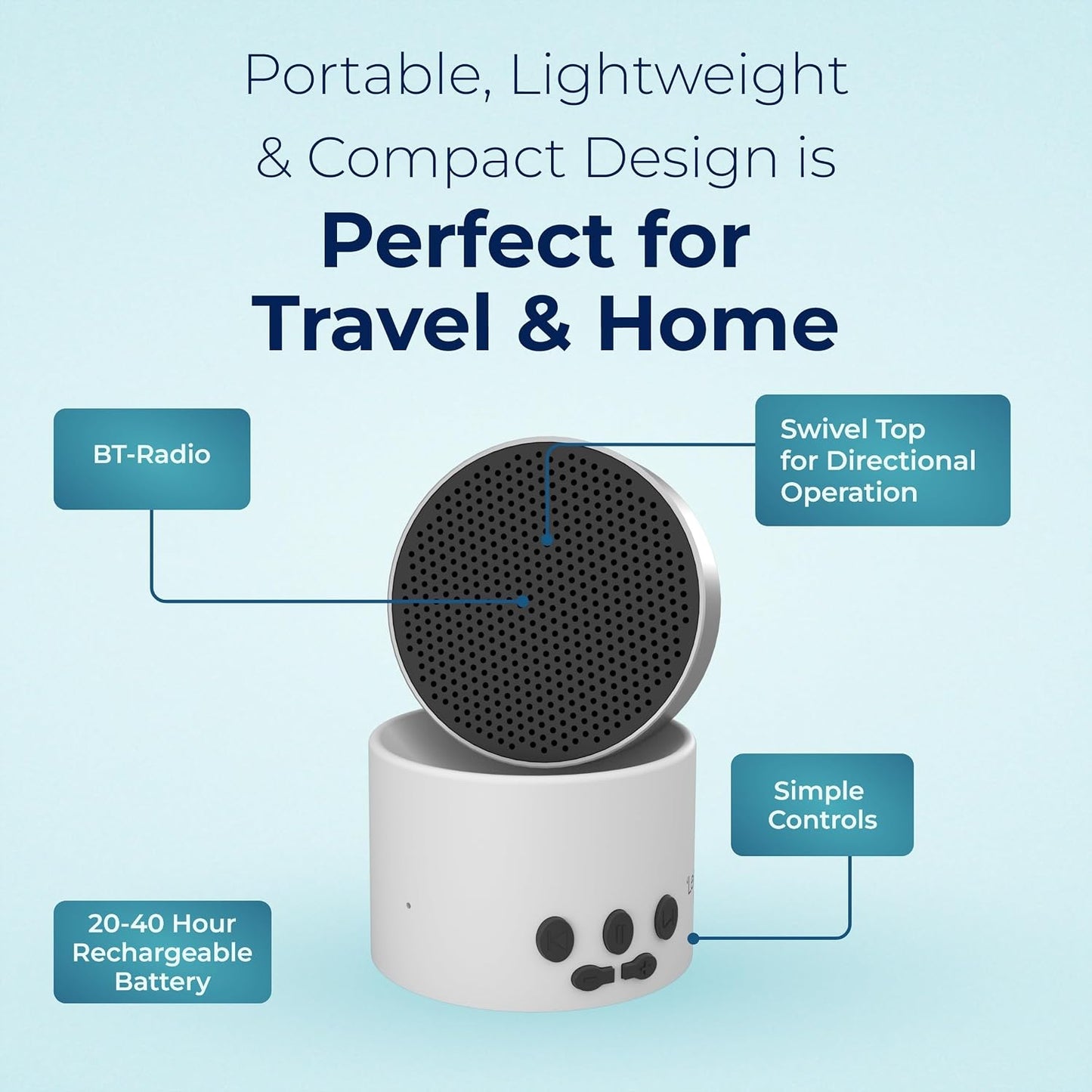 LectroFan Micro 2 White Noise Machine, Black