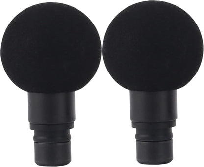 Massage Gun Attachments - 2PCS Round Plastic Replacement Heads, for Muscle Relaxing