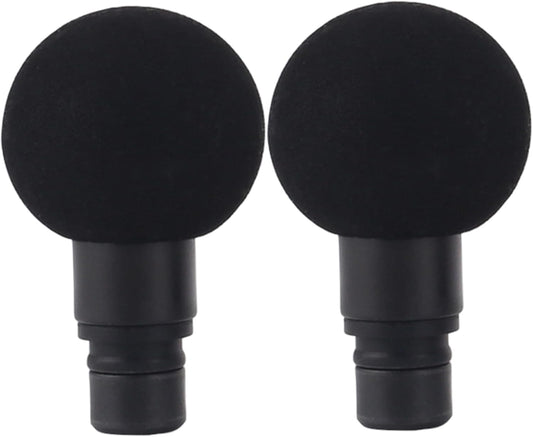 Massage Gun Attachments - 2PCS Round Plastic Replacement Heads, for Muscle Relaxing