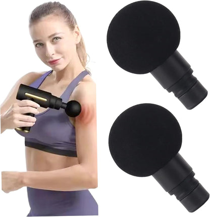Massage Gun Attachments - 2PCS Round Plastic Replacement Heads, for Muscle Relaxing