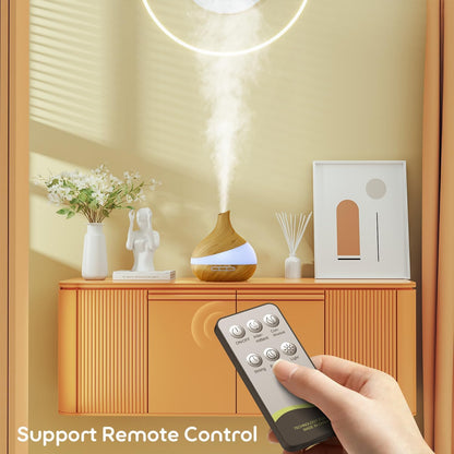 500ML Essential Oil Diffuser for Home: 14 Color LED Humidifier