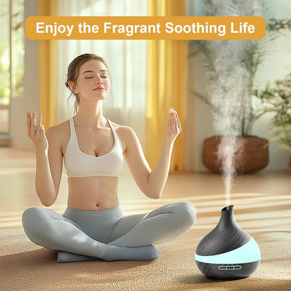500ML Essential Oil Diffuser for Home: 14 Color LED Humidifier