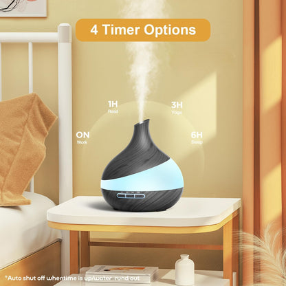500ML Essential Oil Diffuser for Home: 14 Color LED Humidifier