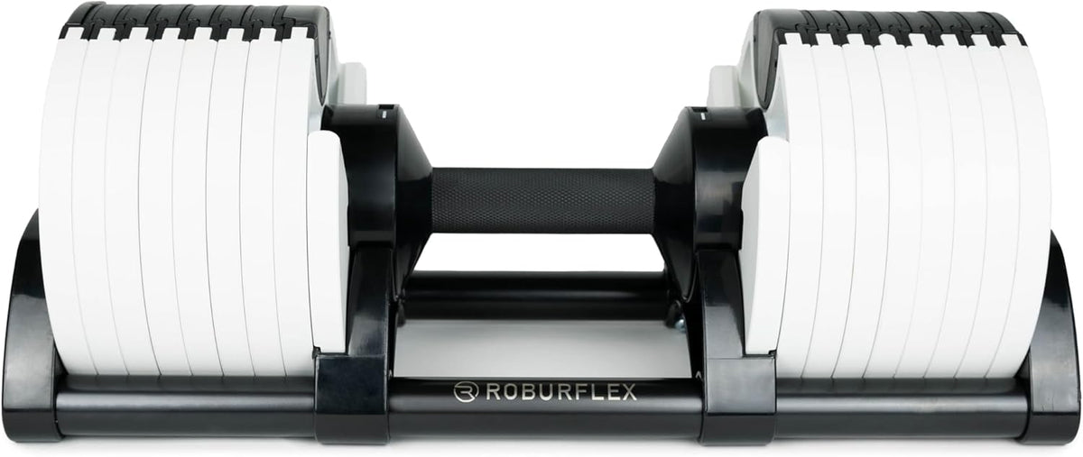 Adjustable Dumbbell (Single) 5-40/80lb, 5lb Increments, for Home Gym Fitness - Upto 20 weight settings