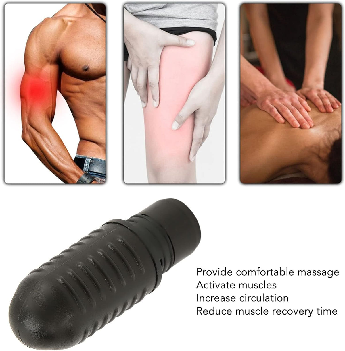 19mm Muscle Massage Gun Head, Replaceable Massager Gun Attachment, Deep Relaxation Promote Meet Different Needs for Deep Tissue Muscle Massage Gun