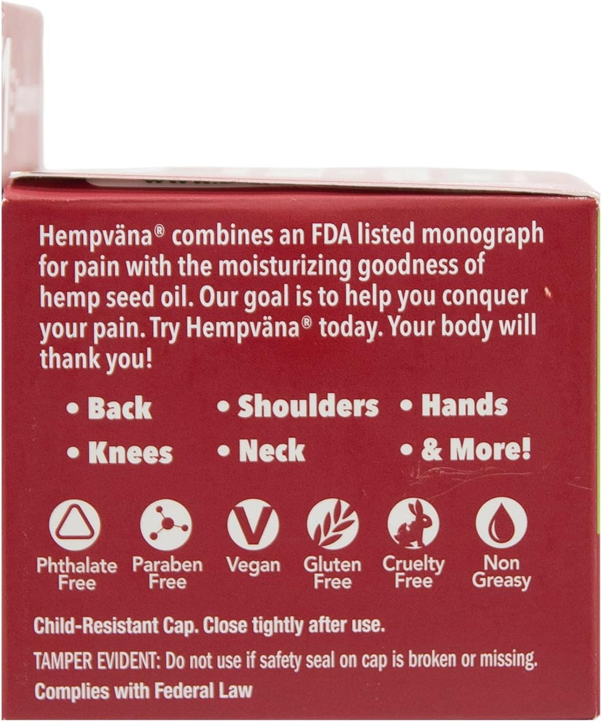 Hempvana Lidocaine 5% Relief Cream, Maximum Strength, Targeted Long-Lasting Relief, Strong Cream, Numbs Irritated Nerves for Fast Anorectal Relief, Non-Greasy.