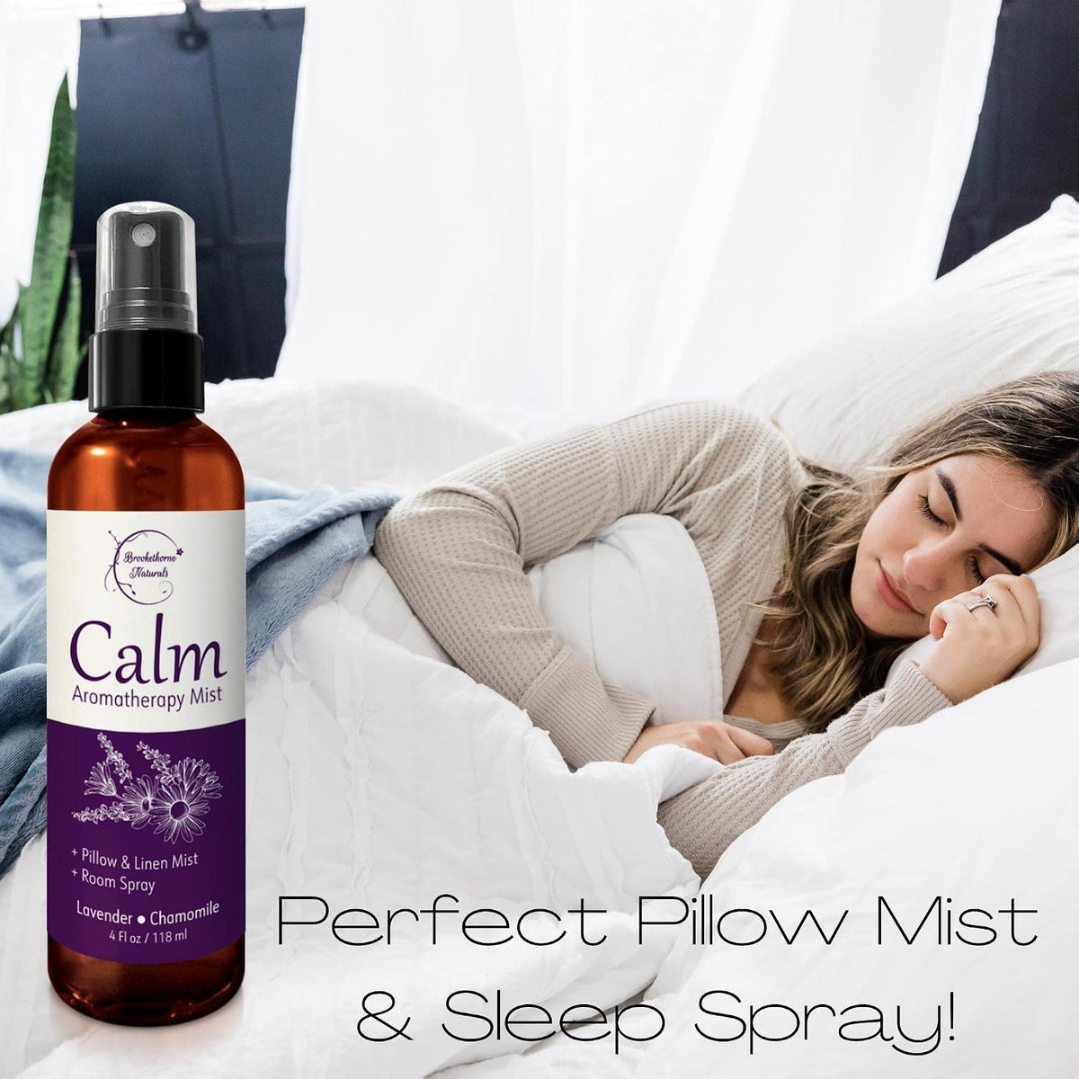 Calm Aromatherapy Mist | Lavender Pillow Spray 4oz