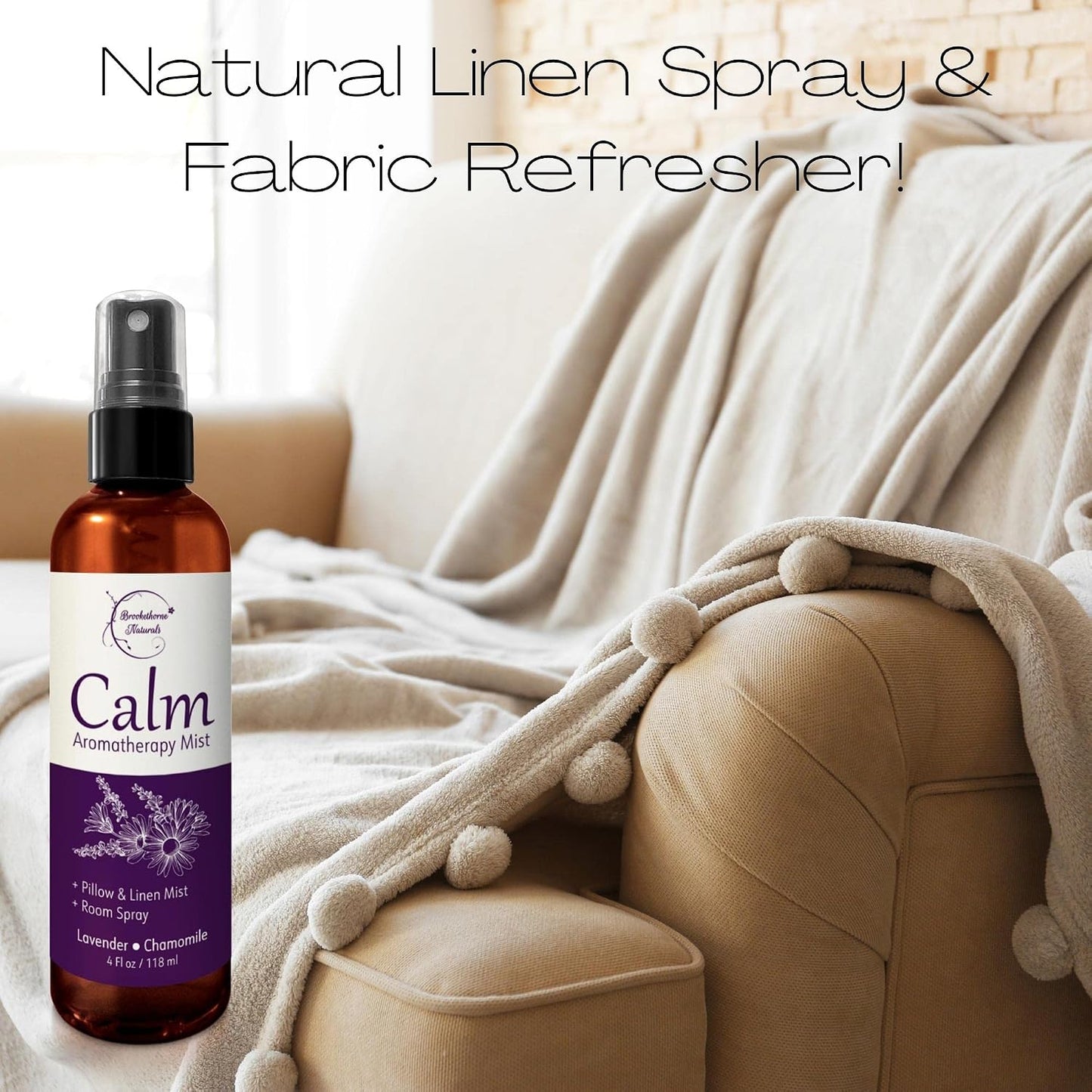 Calm Aromatherapy Mist | Lavender Pillow Spray 4oz