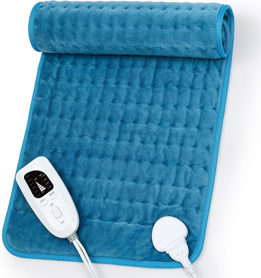 Heating Pad,Electric Heating Pads,Heating Pad for Back,Silvergray,24x12In