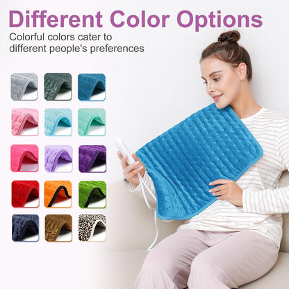 Heating Pad,Electric Heating Pads,Heating Pad for Back,Silvergray,24x12In