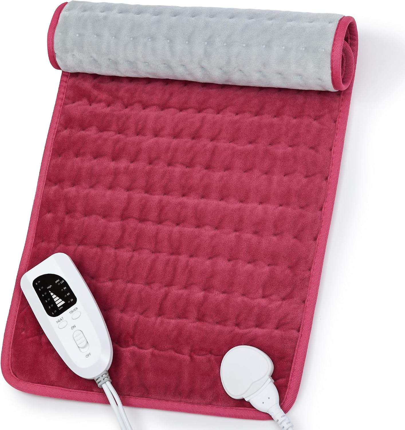 Heating Pad,Electric Heating Pads,Heating Pad for Back,Silvergray,24x12In