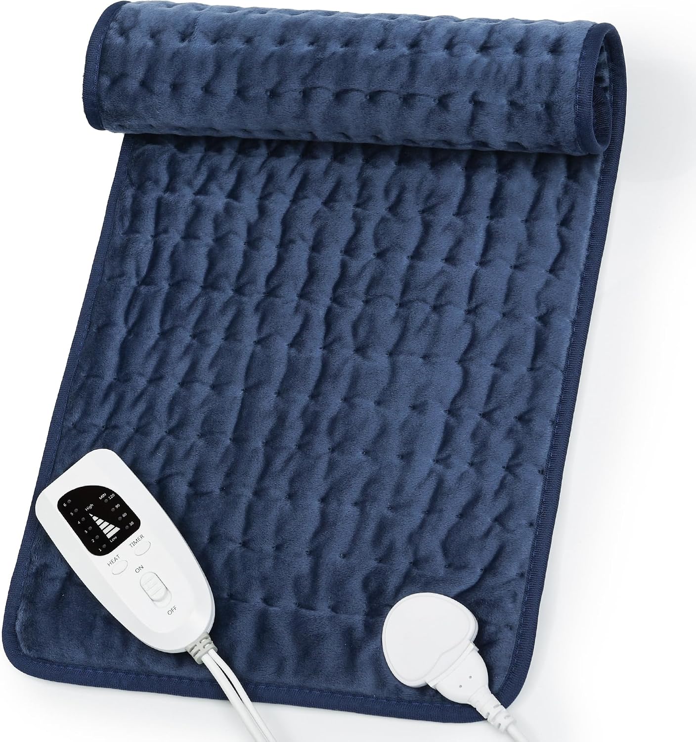 Heating Pad,Electric Heating Pads,Heating Pad for Back,Silvergray,24x12In