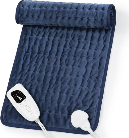 Heating Pad,Electric Heating Pads,Heating Pad for Back,Silvergray,24x12In