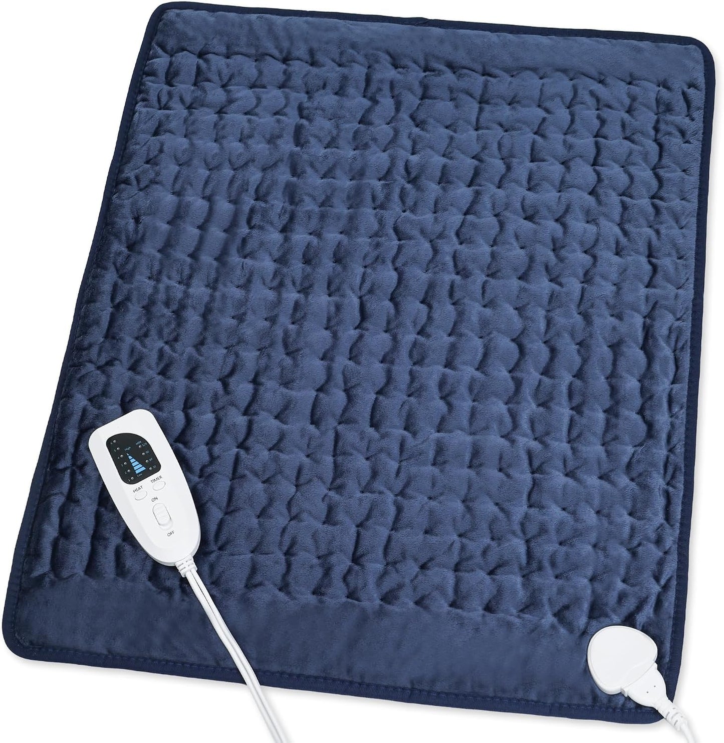 Heating Pad,Electric Heating Pads,Heating Pad for Back,Silvergray,24x12In