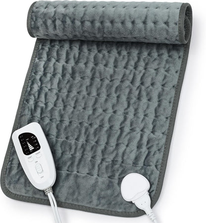 Heating Pad,Electric Heating Pads,Heating Pad for Back,Silvergray,24x12In