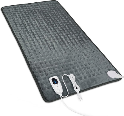 Heating Pad,Electric Heating Pads,Heating Pad for Back,Silvergray,24x12In