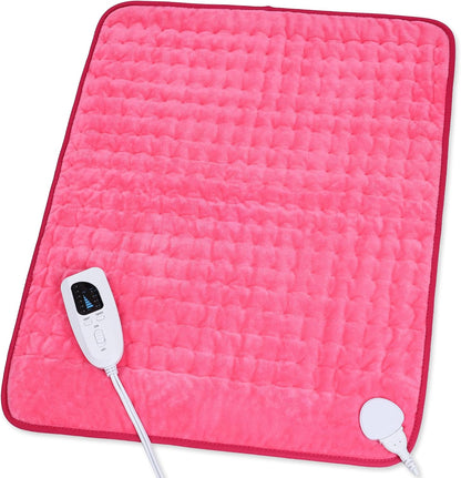 Heating Pad,Electric Heating Pads,Heating Pad for Back,Silvergray,24x12In