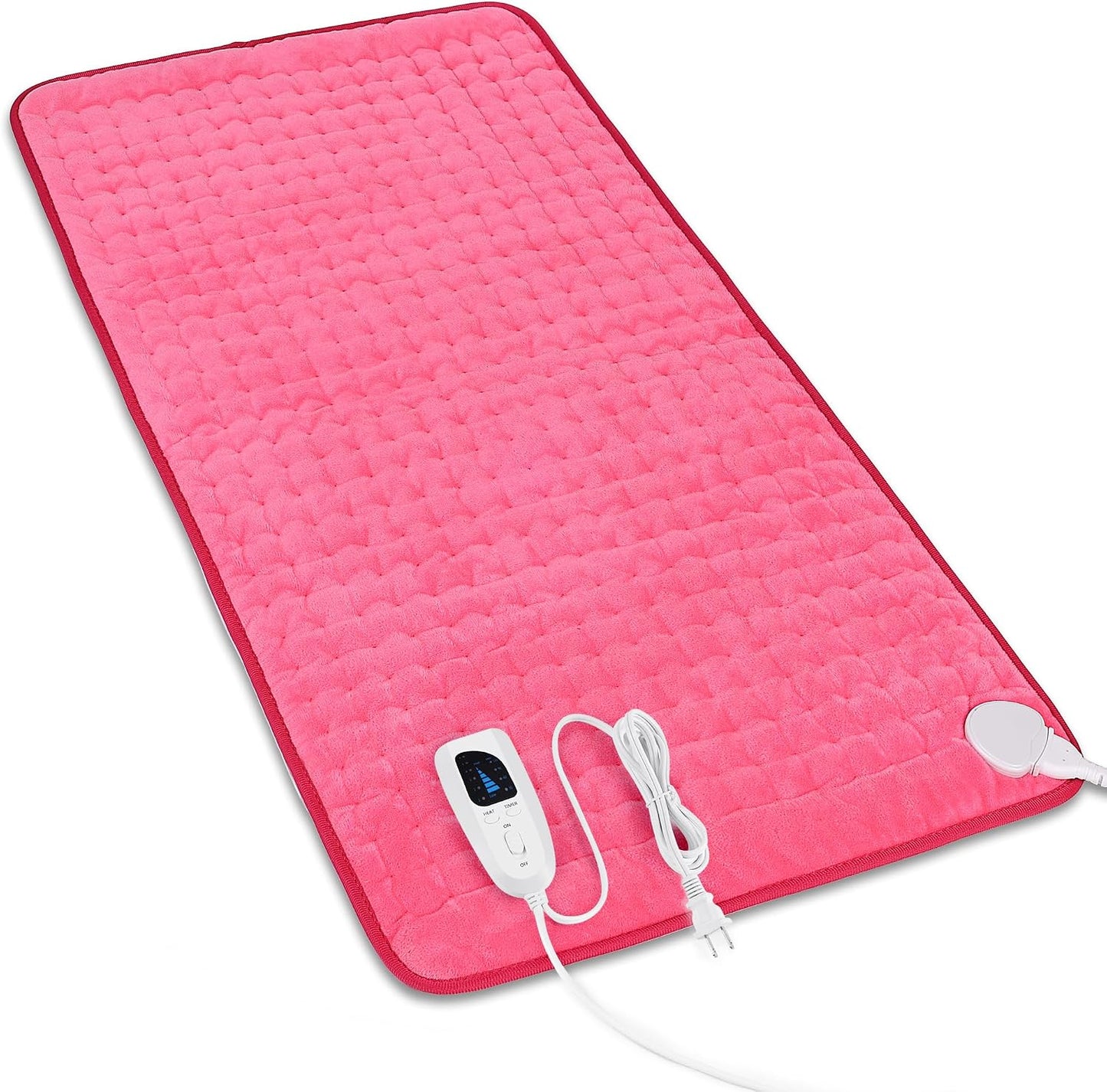 Heating Pad,Electric Heating Pads,Heating Pad for Back,Silvergray,24x12In