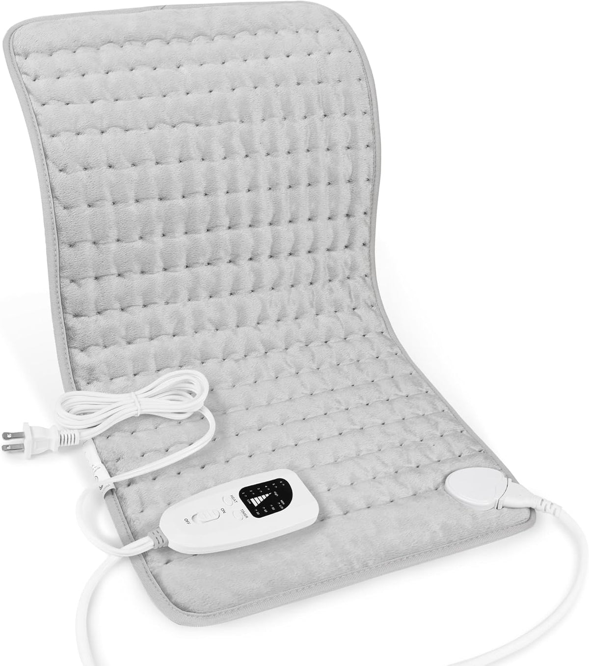 Heating Pad,Electric Heating Pads,Heating Pad for Back,Silvergray,24x12In