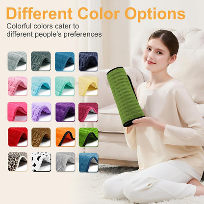 Heating Pad,Electric Heating Pads,Heating Pad for Back,Silvergray,24x12In