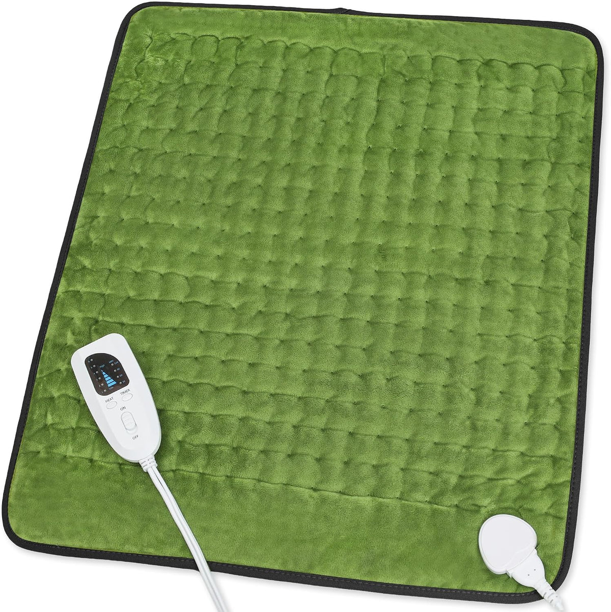 Heating Pad,Electric Heating Pads,Heating Pad for Back,Silvergray,24x12In