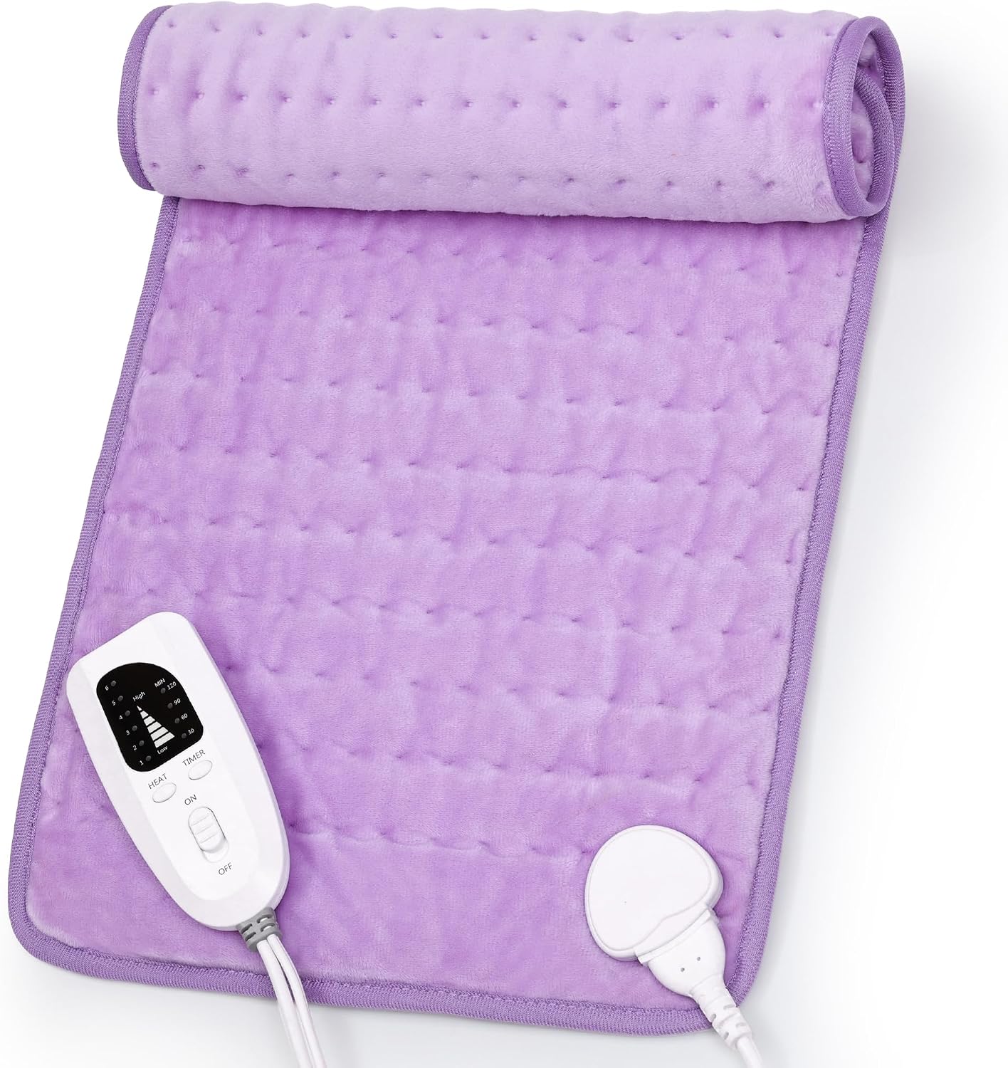 Heating Pad,Electric Heating Pads,Heating Pad for Back,Silvergray,24x12In