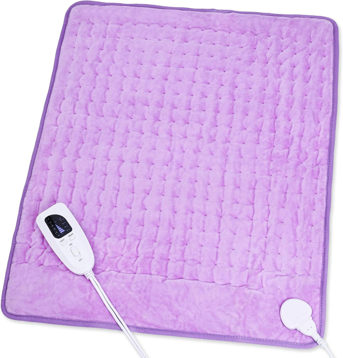 Heating Pad,Electric Heating Pads,Heating Pad for Back,Silvergray,24x12In