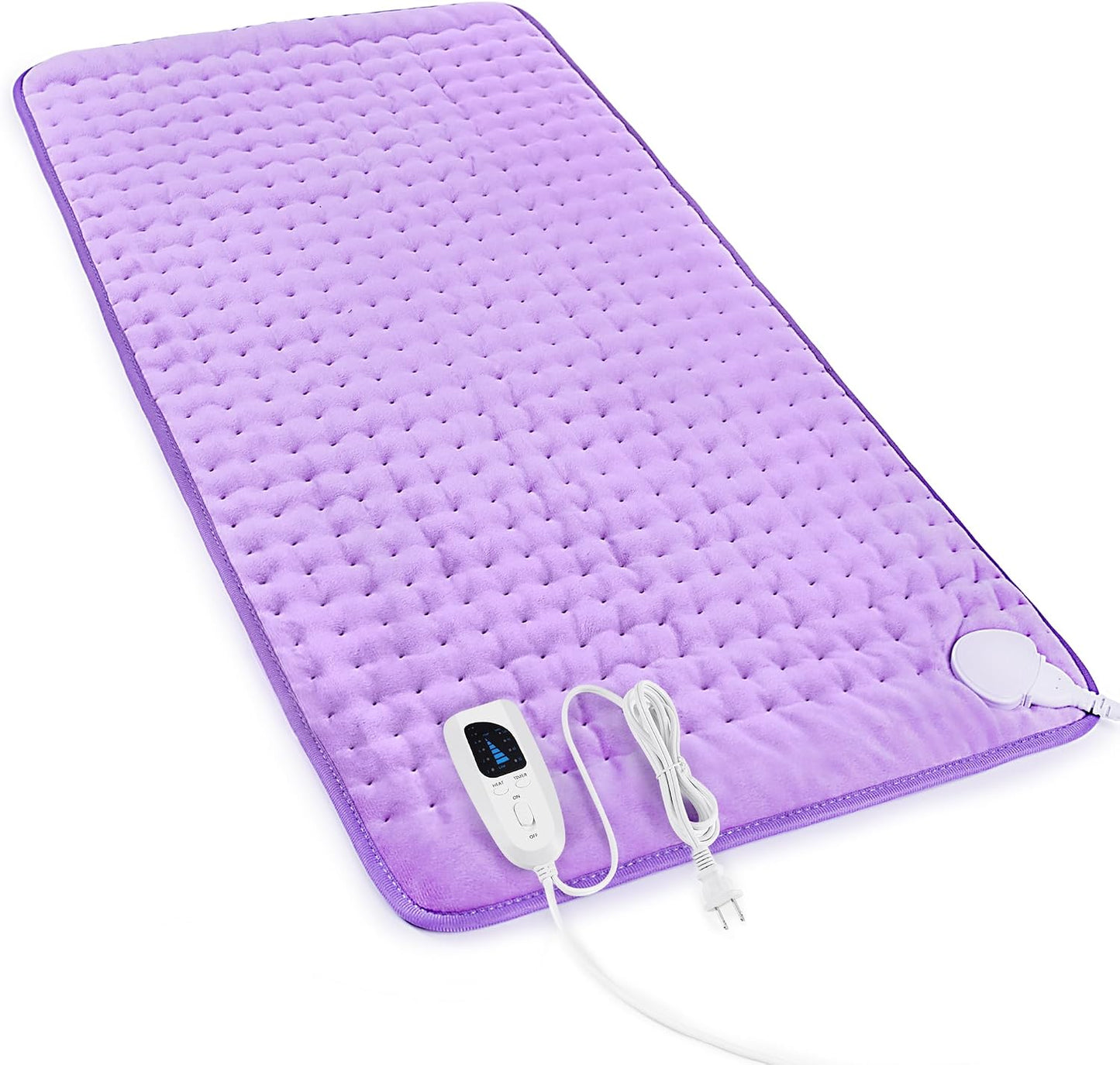 Heating Pad,Electric Heating Pads,Heating Pad for Back,Silvergray,24x12In