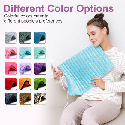 Heating Pad,Electric Heating Pads,Heating Pad for Back,Silvergray,24x12In