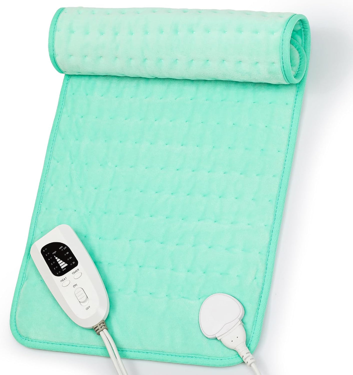 Heating Pad,Electric Heating Pads,Heating Pad for Back,Silvergray,24x12In