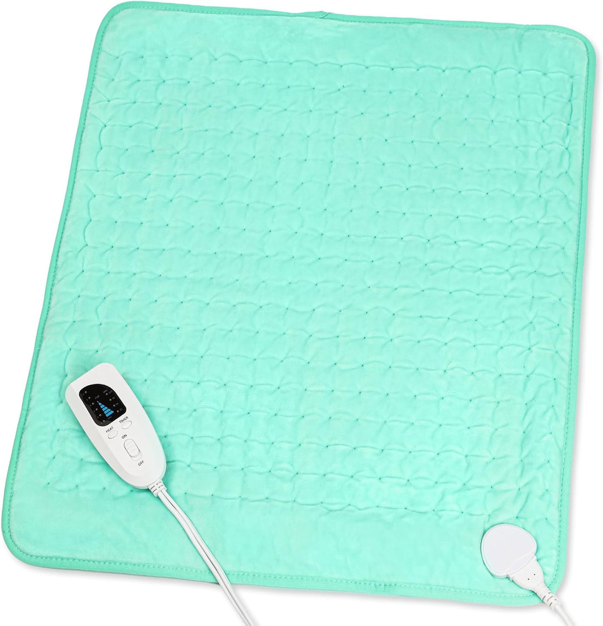 Heating Pad,Electric Heating Pads,Heating Pad for Back,Silvergray,24x12In