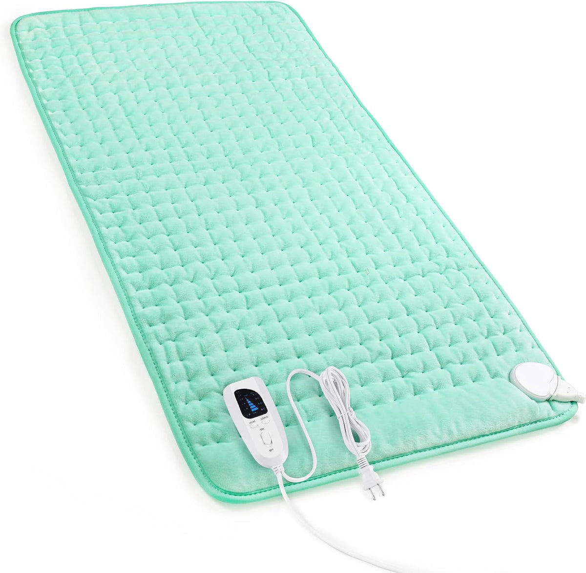 Heating Pad,Electric Heating Pads,Heating Pad for Back,Silvergray,24x12In