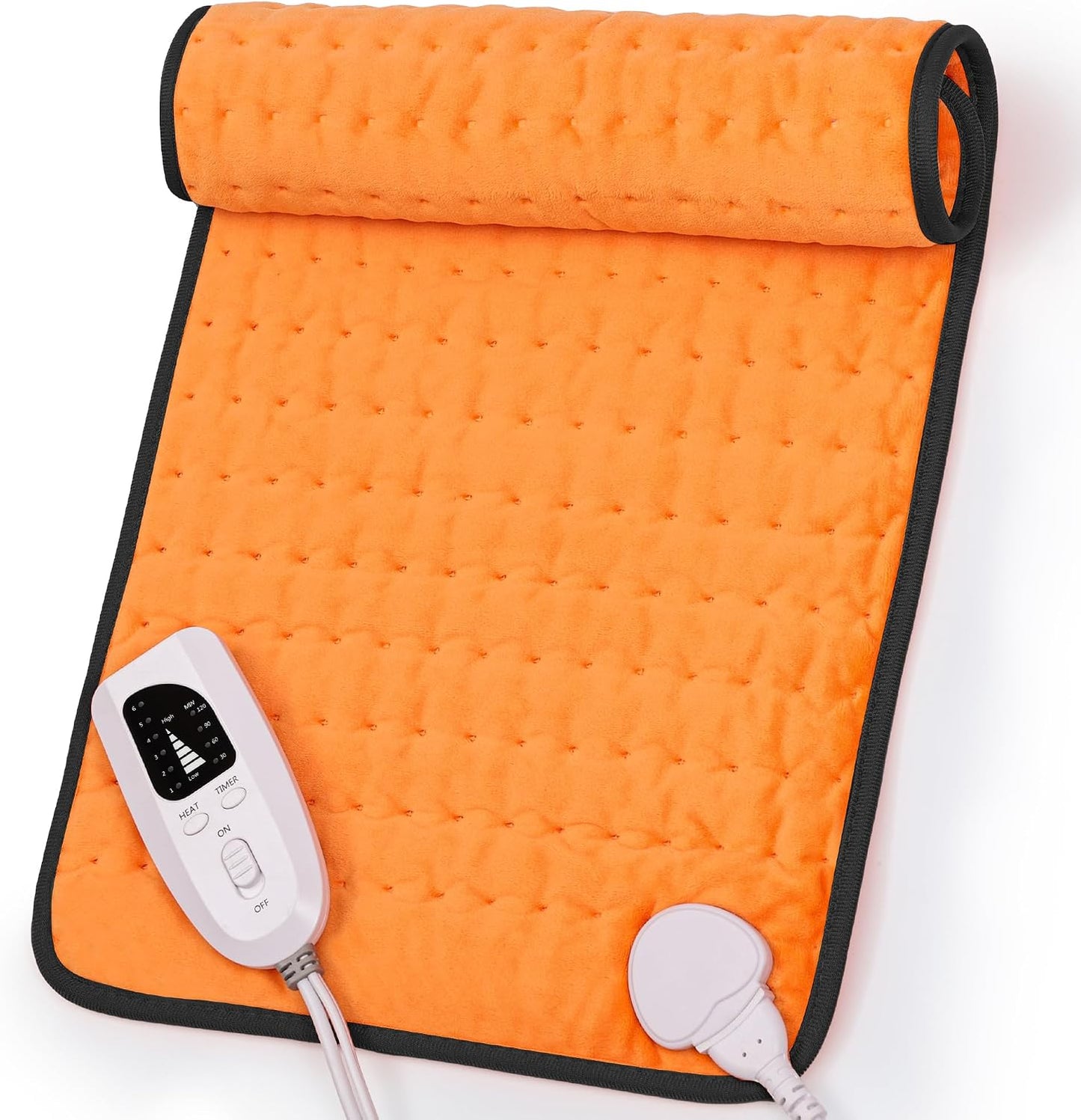 Heating Pad,Electric Heating Pads,Heating Pad for Back,Silvergray,24x12In