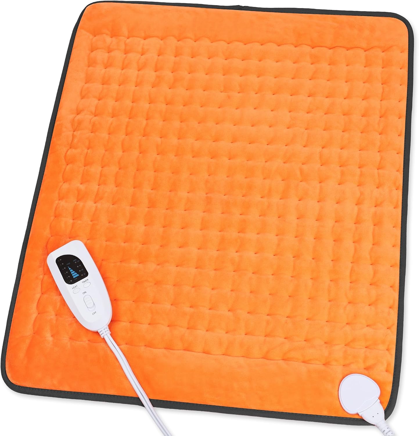 Heating Pad,Electric Heating Pads,Heating Pad for Back,Silvergray,24x12In