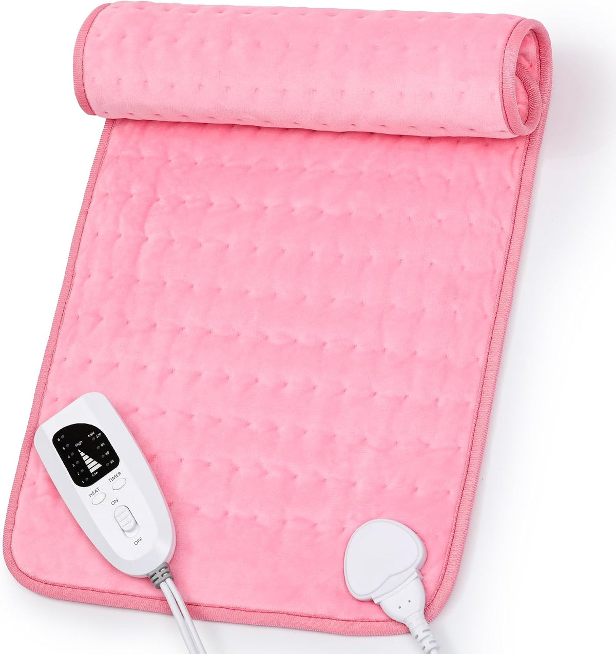 Heating Pad,Electric Heating Pads,Heating Pad for Back,Silvergray,24x12In