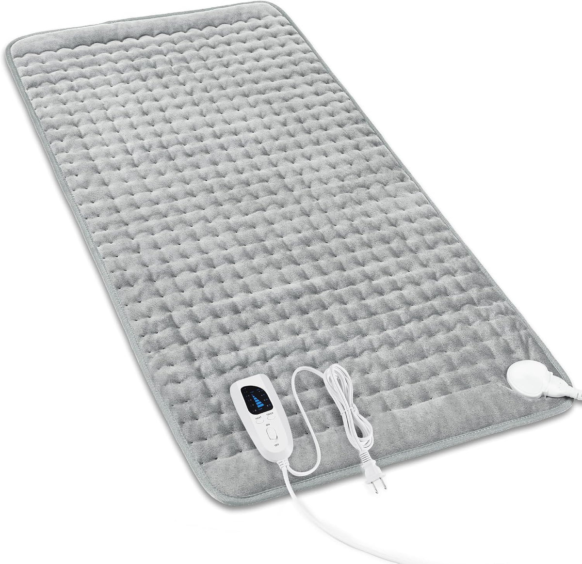 Heating Pad,Electric Heating Pads,Heating Pad for Back,Silvergray,24x12In