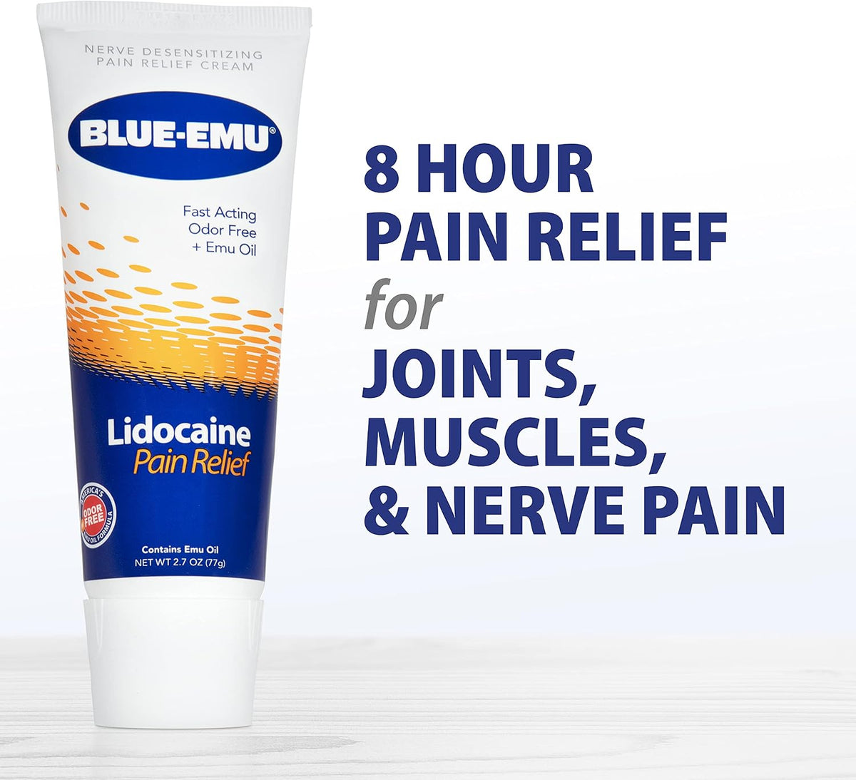 Lidocaine Pain Relief Cream for Numbing Relief, 2.7 oz, 1 Pack