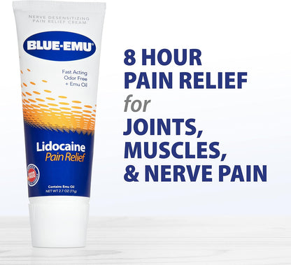 Lidocaine Pain Relief Cream for Numbing Relief, 2.7 oz, 1 Pack