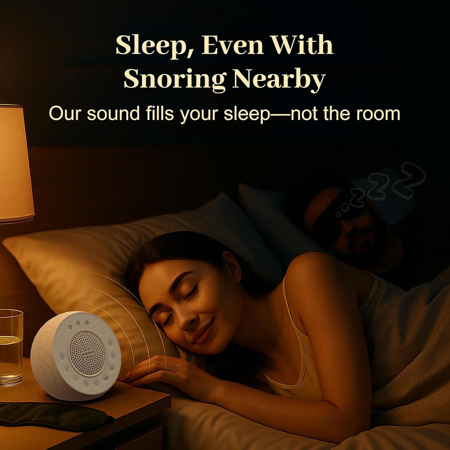 White Noise Machine with 31 Soothing Sounds, 5W Loud Stereo Sound, Auto-Off Timer, Adjustable Volume, Sleep Sound Machine for Baby, Kid, Adult -Wood Grain