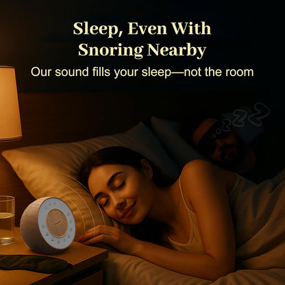 White Noise Machine with 31 Soothing Sounds, 5W Loud Stereo Sound, Auto-Off Timer, Adjustable Volume, Sleep Sound Machine for Baby, Kid, Adult -Wood Grain