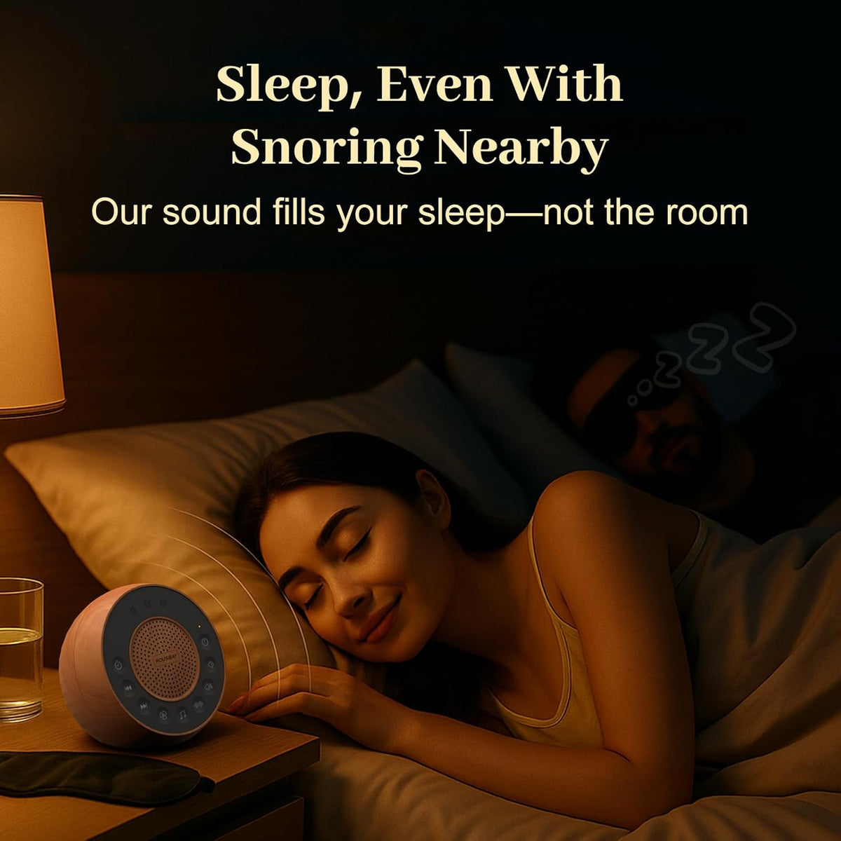 White Noise Machine with 31 Soothing Sounds, 5W Loud Stereo Sound, Auto-Off Timer, Adjustable Volume, Sleep Sound Machine for Baby, Kid, Adult -Wood Grain