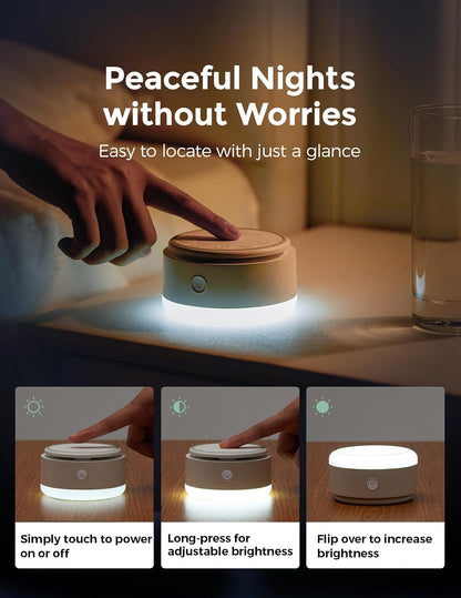 Sound Machine for Baby-20 Soothing Sounds & Touch Warm Light Portable White Noise for Kids & Adults for Sleeping Timer and Memory | Ideal Travel Companion & Nursery Must-Have