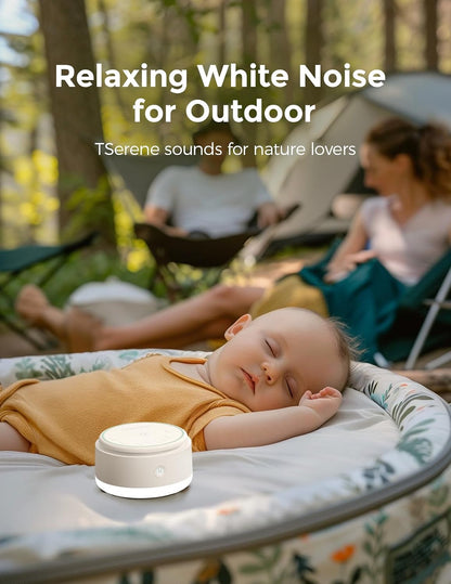 Sound Machine for Baby-20 Soothing Sounds & Touch Warm Light Portable White Noise for Kids & Adults for Sleeping Timer and Memory | Ideal Travel Companion & Nursery Must-Have