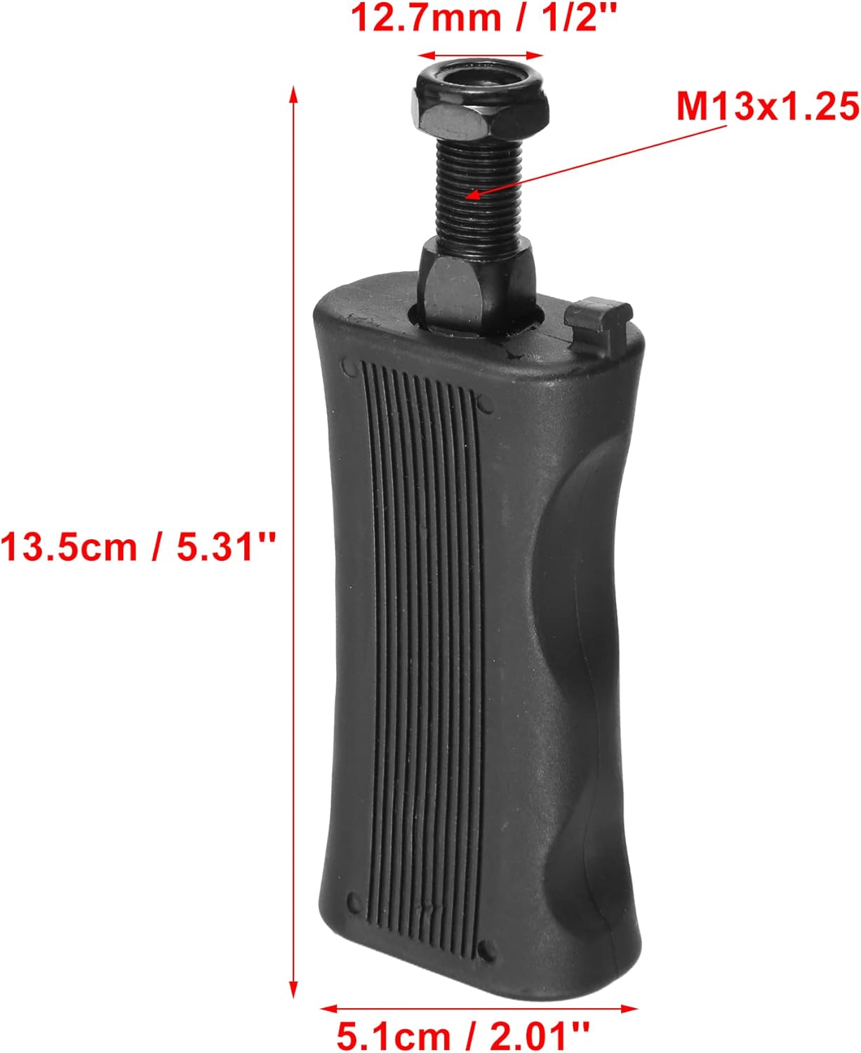1 Pair Exercise Bike Pedals with Straps 1/2 Inch Spindle Cycling Parts 12.7mm Spindle Black