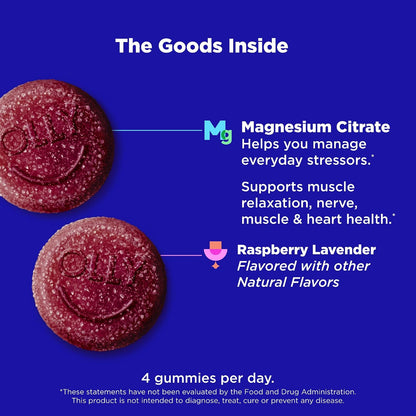 Relaxing Magnesium Gummies, Supports Muscle Relaxation* - 60 Count